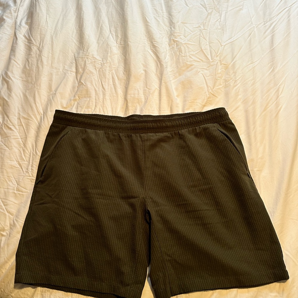 Olive all in motion athletic shorts size medium